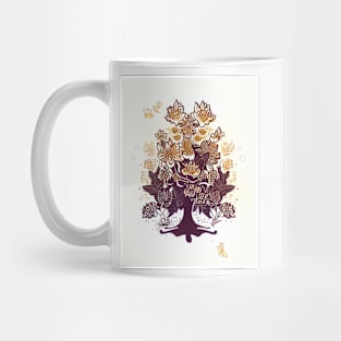 Japanese Art - Gold Tree Mug